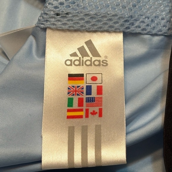 Adidas Windbreaker Track Jacket Light Blue Size Small - Picture 9 of 15
